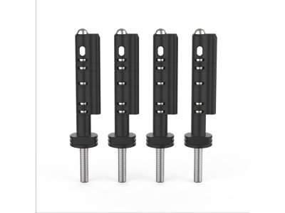 Fixation rapide 4 plaques Maxtrax - Set de 4 pièces - Longueur filetage 40mm